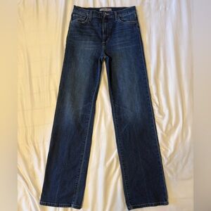 Joe’s Jeans High Rise Wide Leg Leilani Size 28 Blue Denim Jeans Dark Wash